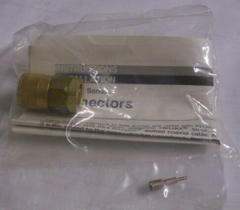 N Male for FHJ4 50B, One by Two inch Old Spiral Cable One