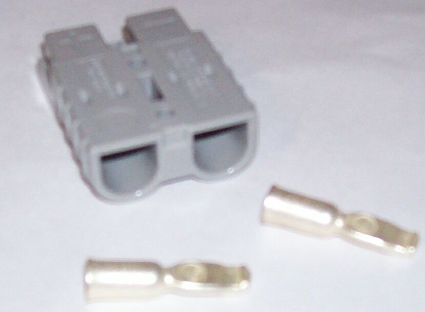 One Gray Housing 50 AMP Contacts