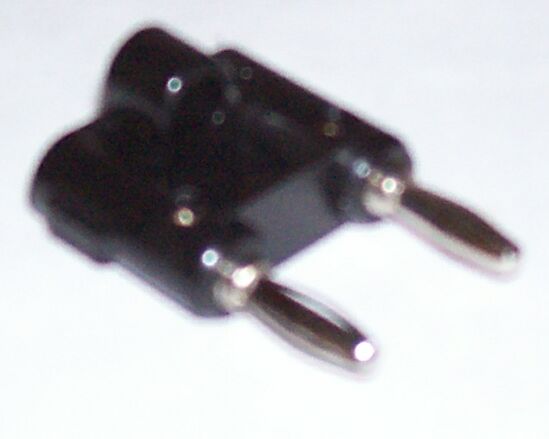A Large Black Color Stereo Jack in Black Color