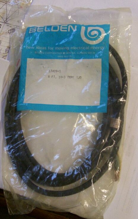 Belden 17409 S Electrical Power Cord Cable