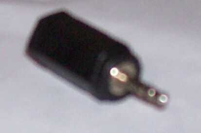 A Stereo Jack With a Black Case