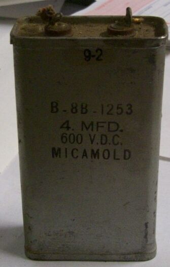 Oil based Capacitor on a White Background Seven