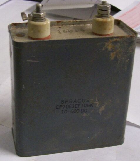 Oil based Capacitor on a White Background Six