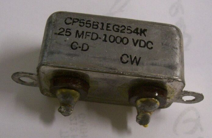 Oil based Capacitor on a White Background Five