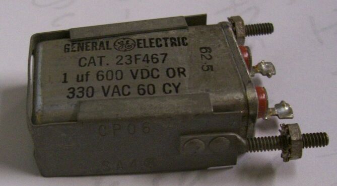 Oil based Capacitor on a White Background Four