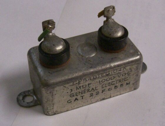 Oil based Capacitor on a White Background Three