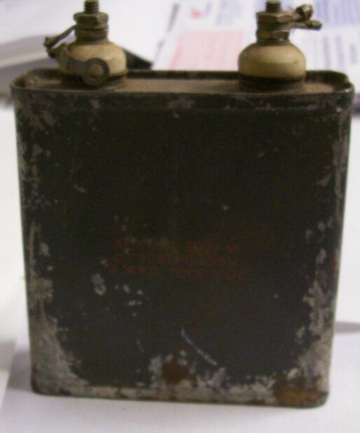 Oil based Capacitor on a White Background Twelve