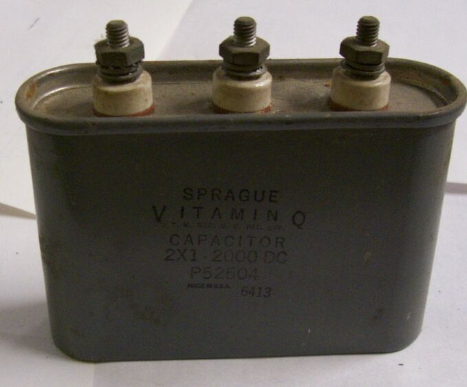 Oil based Capacitor on a White Background Nine
