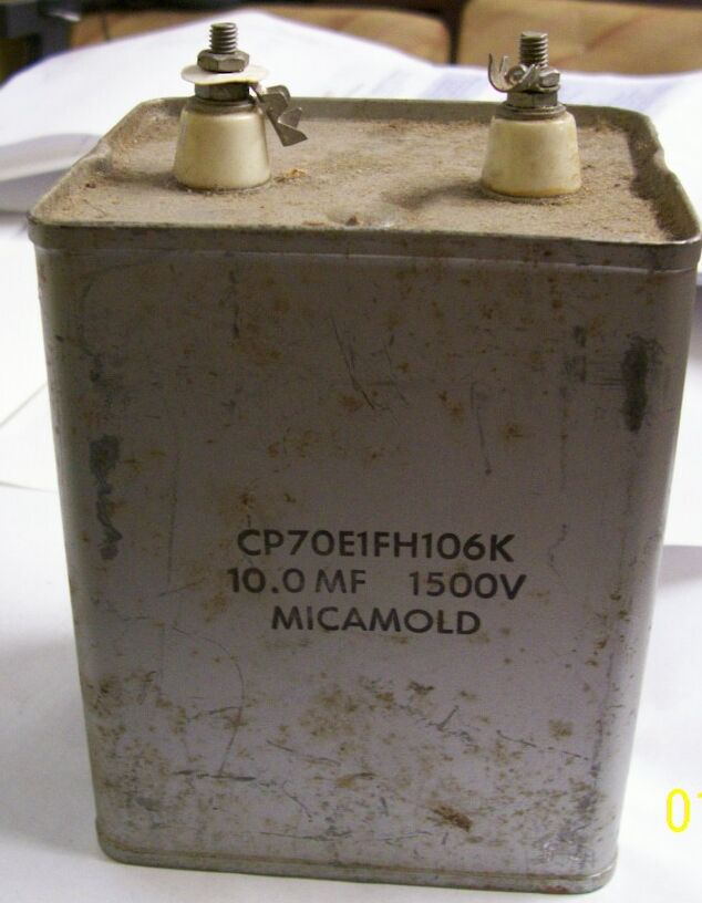 Oil based Capacitor on a White Background Eight