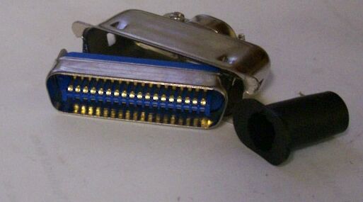 Centronics Printer Connector on a White Background
