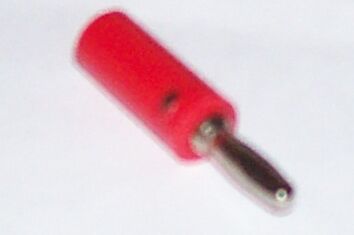 Banana Plug in Red Color With Screw