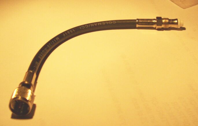 FME Female Six Inch RG58 Mini UHF Male