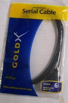 Six Feet Molded DB9 MM Cable in a Wrap