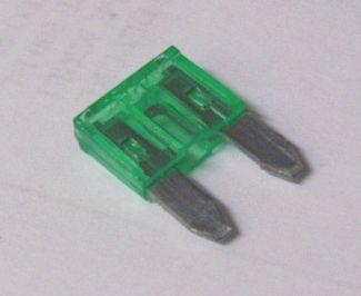 30 Amp Mini Fuse, used in foreign and domestic cars