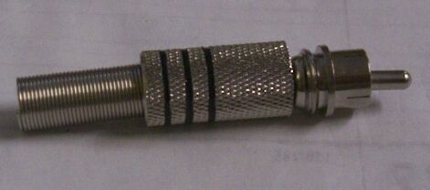RCA Male Metal Fits Up to .240 Cable
