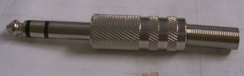 1 by 4 inch MONO PHONE PLUG, METAL