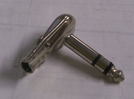 1 by 4 inch SPP Right Angle Stereo Plug