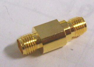 SMA Female SMA Female RP Adapter in gold