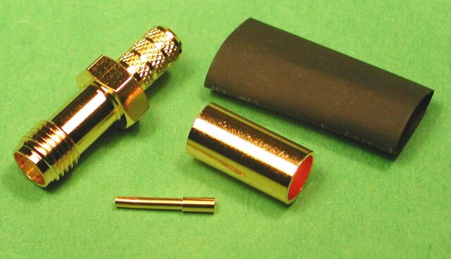 SMAF RG 174,316, LMR 100A series Crimp Gold