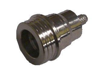 A stainless steel QN connector with one hole mount