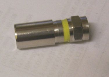 Compression Type deluxe with Brass Nickel Finish for RG 6