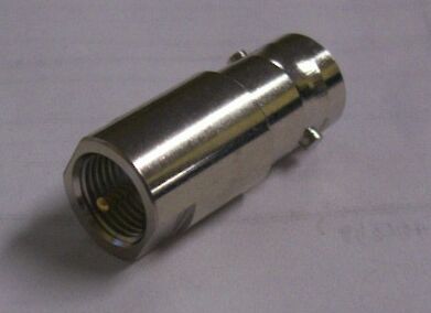 Stainless steel FME male to BNC female connector