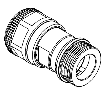 QN plug and N male adapter tool on white background